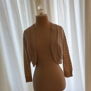 Women's Tan Knit Sweater